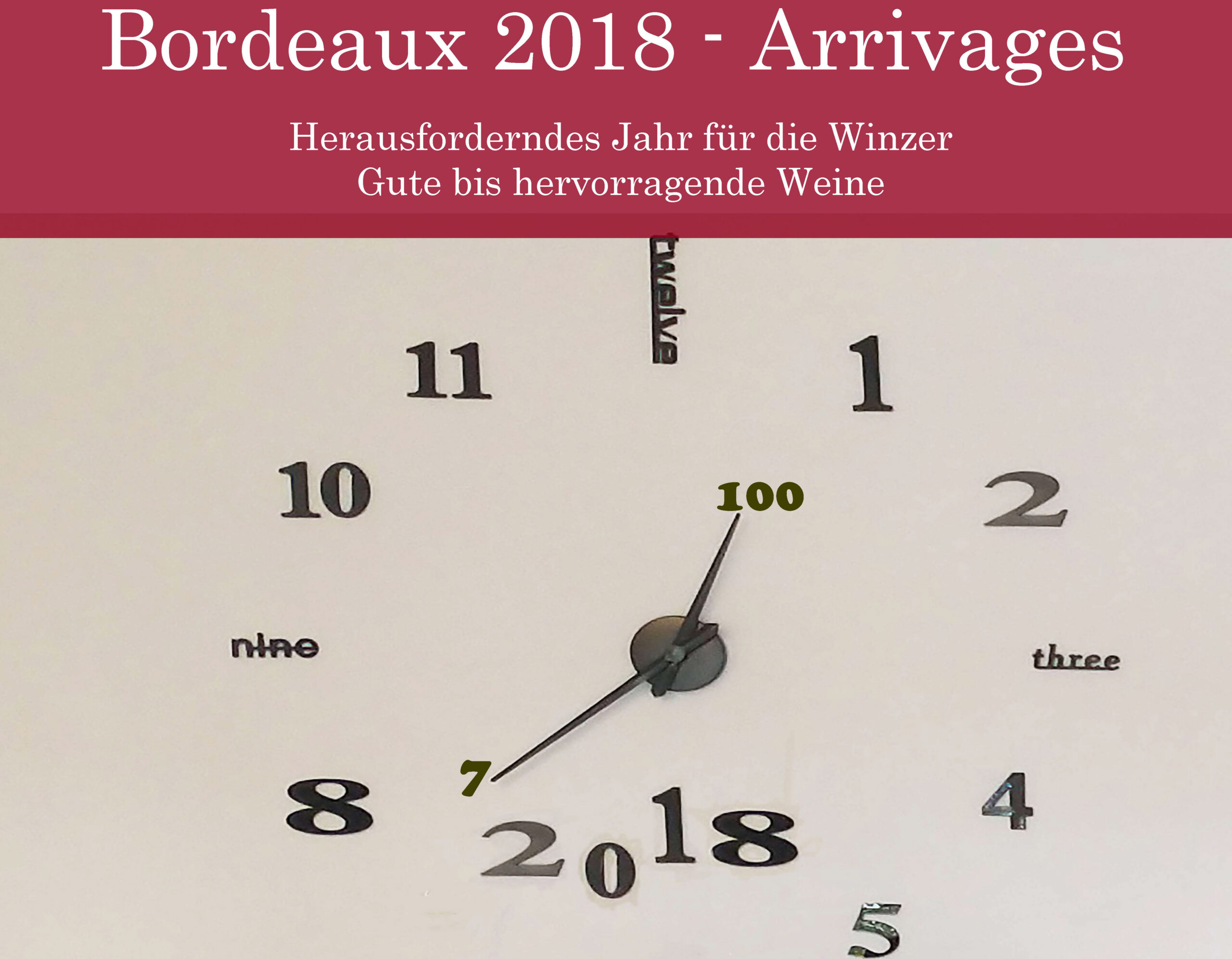 Bordeaux 2018 - Arrivage - Yves Beck