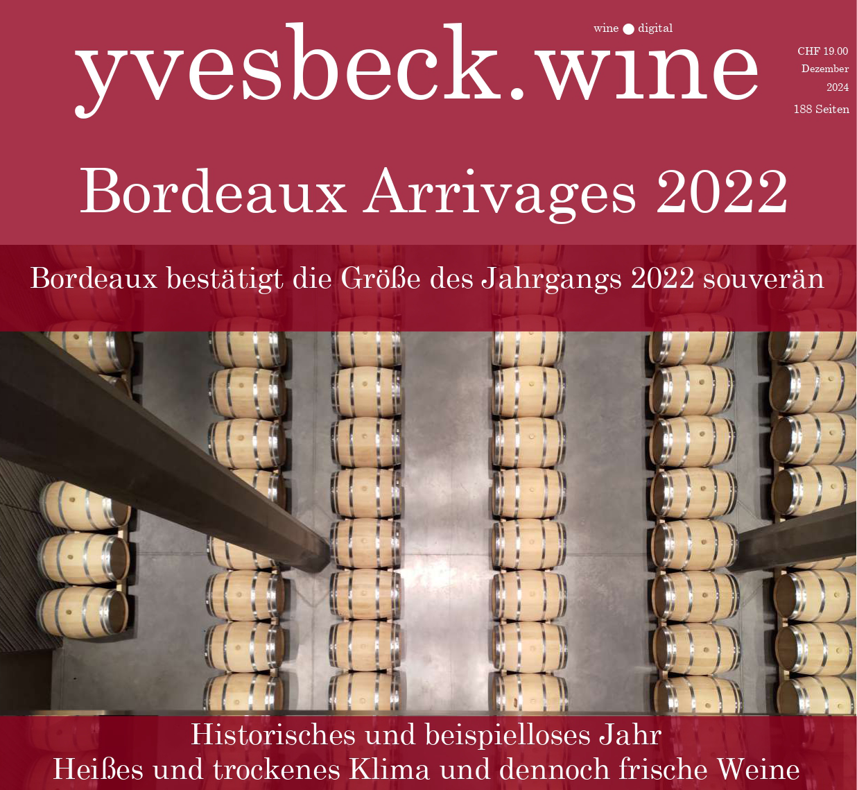 Bordeaux Arrivages 2022 - Magazin von yvesbeck.wine