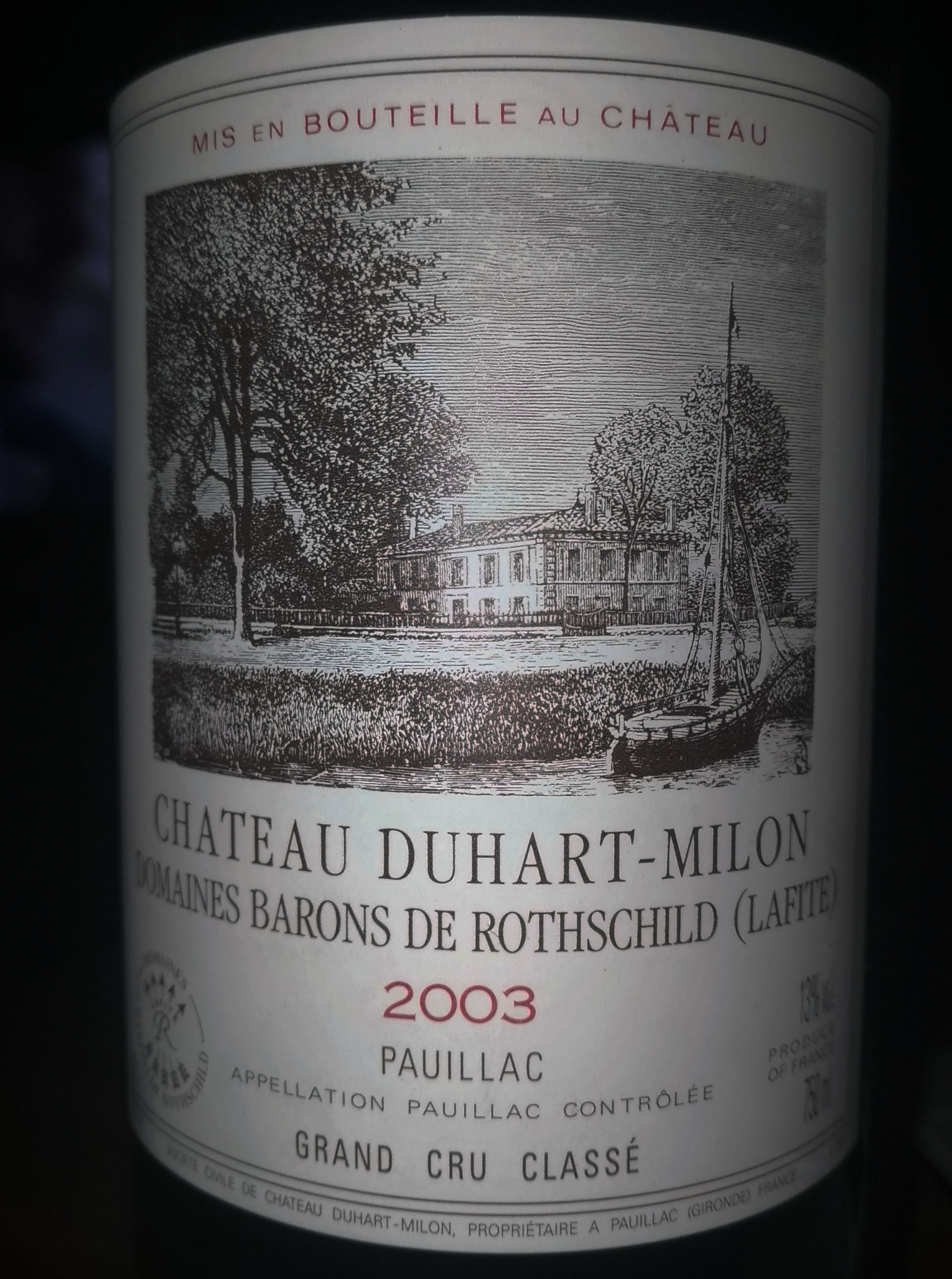 Duhart-Milon 2003 - yvesbeck.wine