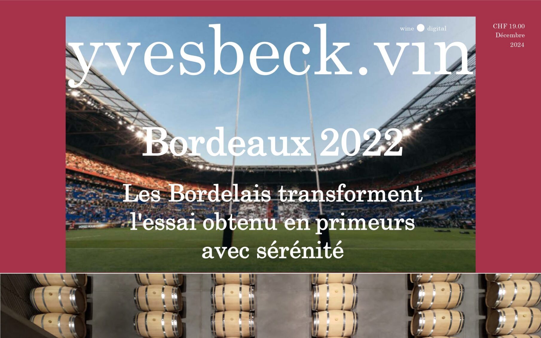 Bordeaux 2022 - Les vins livrables - yvesbeck.wine